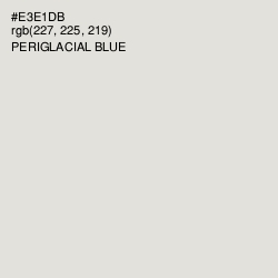 #E3E1DB - Periglacial Blue Color Image